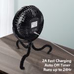 amacool 10000mah 8 inch stroller fan