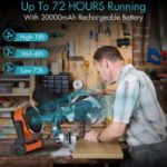 Adjustable 4 speed settings on AMACOOL camping fan for customizable airflow