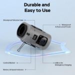 AMACOOL Mini Portable Waist Fan Clip on, 13000RPM Rapid-Cooling Personal Neck Fans, 5000mAh Rechargeable, 4 Speeds Wearable Shirt Belt Fan for Outdoor Work Jobsite Travel Camping, Gifts for Men Dad