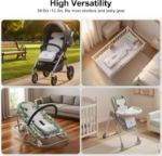 AMACOOL Baby Stroller Cooling Pad, 3D Breathable Cooler Pad with 2 Built-in Blower, Max 10H Ventilation 3 Speeds 10000mAh Rechargeable Car Seat Liner Cooling Cushion for Toddler Baby Summer Essentials