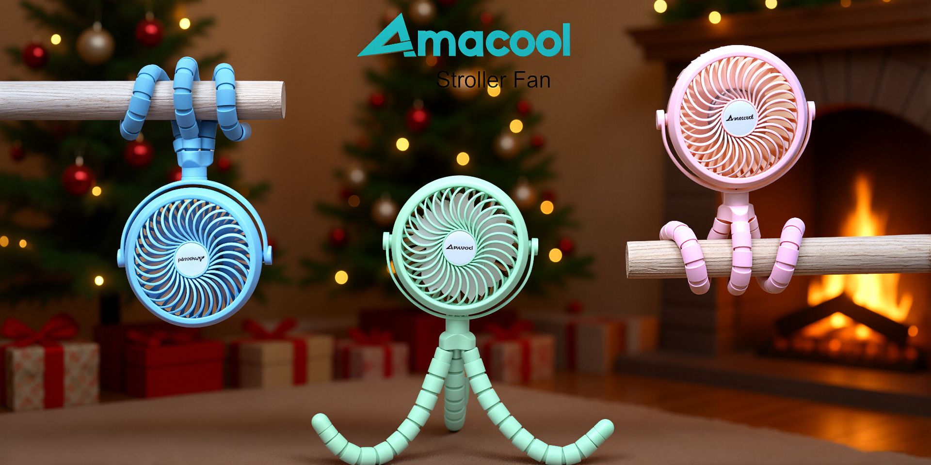 amacool stroller fan with led light